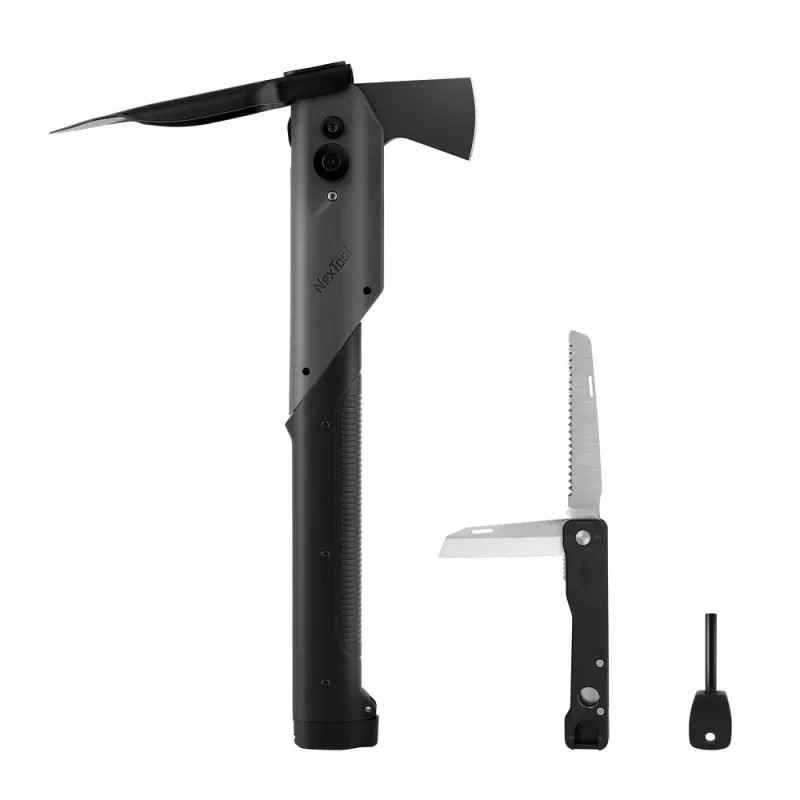NexTool Thunder NE20057 mitmeotstarbeline kaevikutööriist - 16-in-1 ellujäämislabidas sae, tuletegemisvahendi ja palju muuga