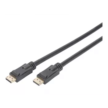 DIGITUS DisplayPort-kaabel võimendiga 4K 60Hz UHD DP/DP M/M Must 20m