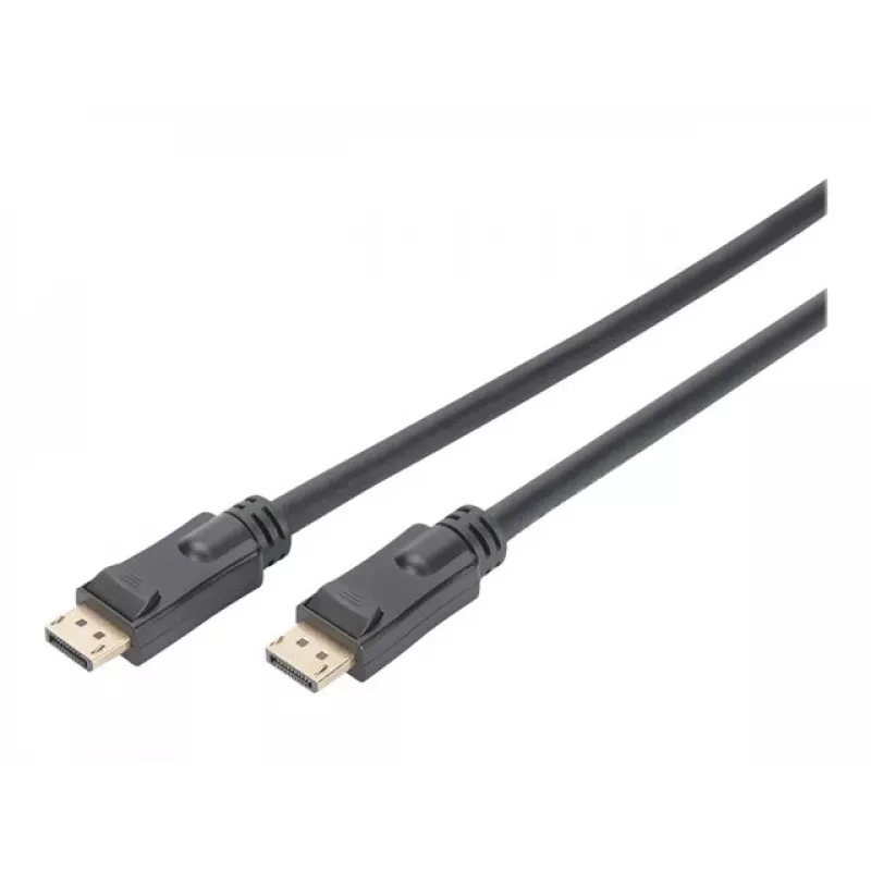 DIGITUS DisplayPort-kaabel võimendiga 4K 60Hz UHD DP/DP M/M Must 20m