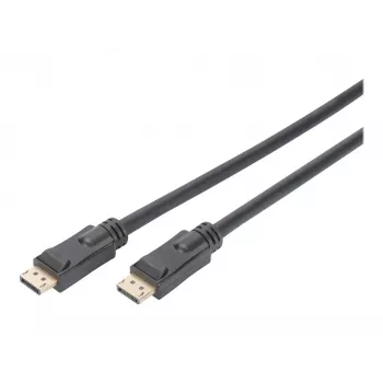 DIGITUS DisplayPort-kaabel võimendiga 4K 60Hz UHD DP/DP M/M Must 20m