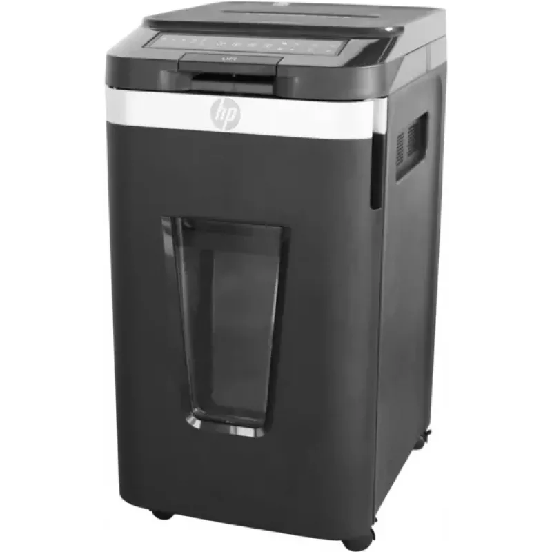 HP Pro Shredder Auto 400MC Micro-Cut Shredder P-5, 400 Sheets Auto Feed, 60L Bin
