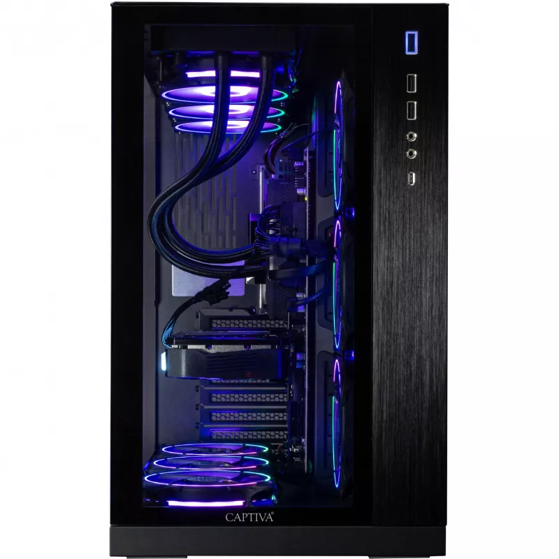 CAPTIVA Highend Gaming I89-020 Lauaarvuti (Intel Core i9-14900KF, 64GB DDR5 RAM, 2TB NVMe SSD, NVIDIA GeForce RTX 5080 16GB GDDR7, Windows 11 Home)