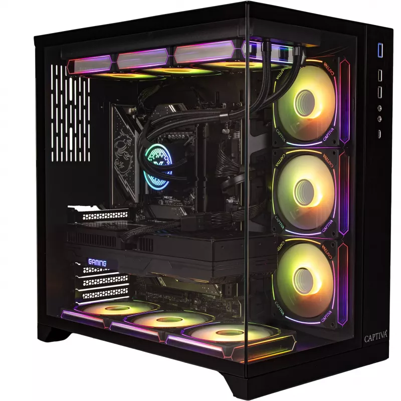 CAPTIVA Highend Gaming I89-020 Lauaarvuti (Intel Core i9-14900KF, 64GB DDR5 RAM, 2TB NVMe SSD, NVIDIA GeForce RTX 5080 16GB GDDR7, Windows 11 Home)