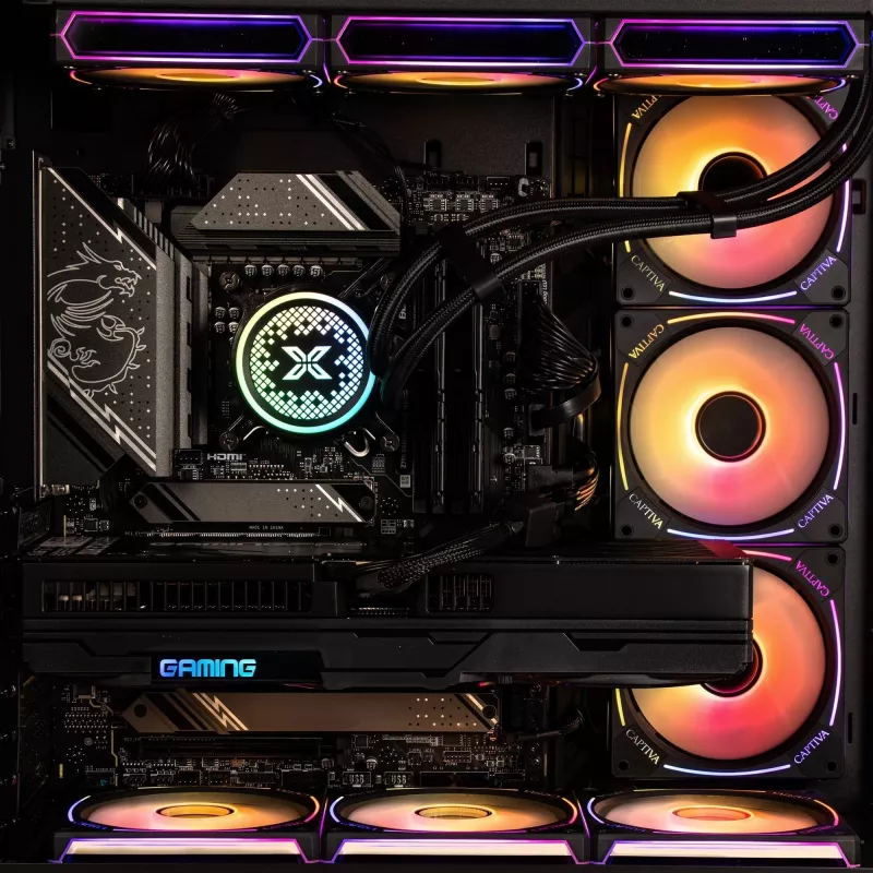 CAPTIVA Highend Gaming I89-020 Lauaarvuti (Intel Core i9-14900KF, 64GB DDR5 RAM, 2TB NVMe SSD, NVIDIA GeForce RTX 5080 16GB GDDR7, Windows 11 Home)