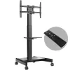 ONKRON TS1552E-B TV mobiilne alus 43-75-tollistele ekraanidele, must