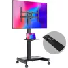 ONKRON TS1552E-B TV mobiilne alus 43-75-tollistele ekraanidele, must