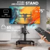 ONKRON TS1552E-B TV mobiilne alus 43-75-tollistele ekraanidele, must