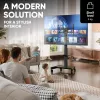 ONKRON TS1552E-B TV mobiilne alus 43-75-tollistele ekraanidele, must