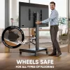 ONKRON TS1552E-B TV mobiilne alus 43-75-tollistele ekraanidele, must