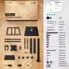 ONKRON TS1552E-B TV mobiilne alus 43-75-tollistele ekraanidele, must