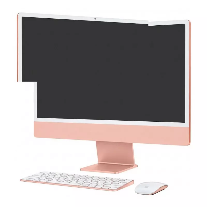 Apple iMac 24-tolline 4.5K Retina ekraan M4 kiip 8-tuumaline CPU 8-tuumaline GPU 16-tuumaline Neural Engine 16GB RAM 256GB SSD Standard Glass Magic Keyboard Saksa QWERTZ Magic Mouse Oranž