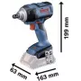 Bosch Professional GDS 18V-300 Akulöökmutterkeeraja 18 V, 300 Nm, 1/2 inch nelikantajam, harjadeta, ainult seade (06019D8200)