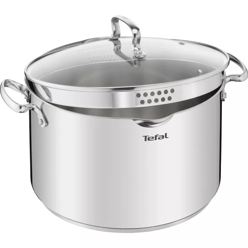 Tefal Duetto+ G7196456 28 cm klaaskaas roostevabast terasest potile