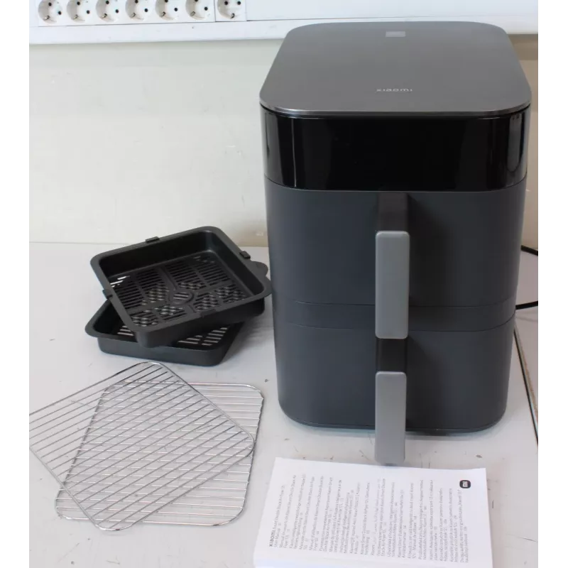 Xiaomi Dual Zone Air Fryer 12L EU - Smart Double Stack Air Fryer 12L, 2800 W, Must (Lahtipakitud, Kriimustatud ese)