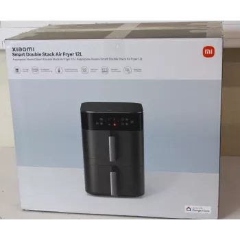Xiaomi Dual Zone Air Fryer 12L EU - Smart Double Stack Air Fryer 12L, 2800 W, Must (Lahtipakitud, Kriimustatud ese)