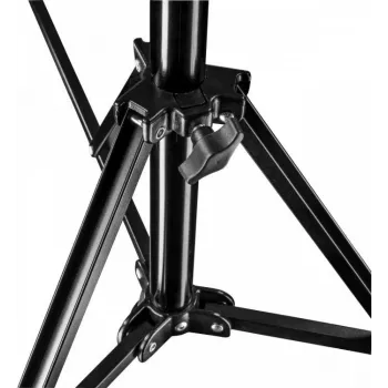 Walimex Pro GN-806 215cm Light Stand - Kokkupandav kompaktne alumiiniumist valgustusalus, kõrgus 57-215 cm, kandevõime 5 kg, fotostuudio, mobiilvideo, välk, softbox, ringvalgus koos kotiga ja adapteriga, must (1021424)