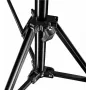 Walimex Pro GN-806 215cm Light Stand - Kokkupandav kompaktne alumiiniumist valgustusalus, kõrgus 57-215 cm, kandevõime 5 kg, fotostuudio, mobiilvideo, välk, softbox, ringvalgus koos kotiga ja adapteriga, must (1021424)