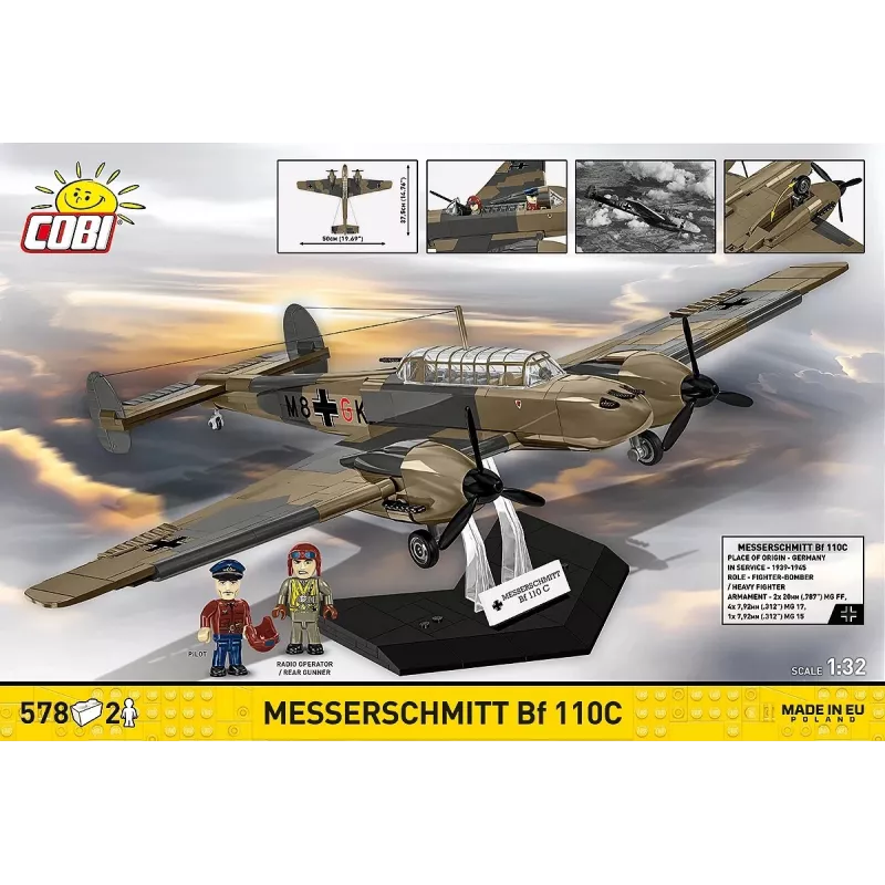 COBI KLOCKI Klotsid Messerschmitt BF 110C 578 tükki