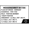 COBI KLOCKI Klotsid Messerschmitt BF 110C 578 tükki