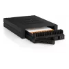 ICY DOCK ExpressCage MB741V4P-B 4-Bay 2.5 inch U.2/U.3 NVMe SSD Mobile Rack for Dual 5.25 inch Bay, PCIe 4.0, OCuLink, Hot-Swap, Black