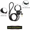 Master Lock Street Cuff võtmega kaabellukk - must - 1000 mm - 8 mm