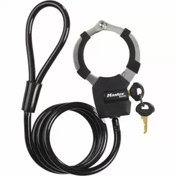 Master Lock Street Cuff võtmega kaabellukk - must - 1000 mm - 8 mm