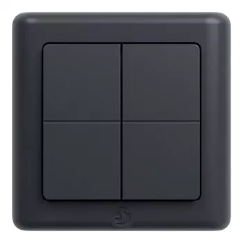 Shelly BLU Wall Switch 4 ZB DK - 4-käiguline Zigbee/Bluetooth seinakontroller, hall