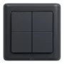 Shelly BLU Wall Switch 4 ZB DK - 4-käiguline Zigbee/Bluetooth seinakontroller, hall
