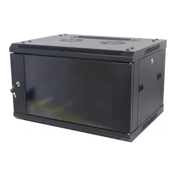 ALLNET SMA-Series 19 inch Wall-Mount Cabinet 9U 450mm Depth Black Flat Pack