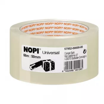 Tesa Nopi Universal pakketeip 50 mm x 66 m läbipaistev