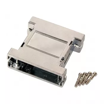 EFB-Elektronik EB2525M 25-pin D-Sub Metallized Empty Housing, Silver/Grey