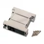 EFB-Elektronik EB2525M 25-pin D-Sub Metallized Empty Housing, Silver/Grey