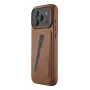 Mujjo rahakotiga nahkümbris iPhone 17 Pro Maxile, MagSafe ühilduv, Tan