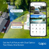 TP-LINK Tapo TC93D KIT V1 Solar-Powered Security Camera Kit - 2K QHD Pan/Tilt Wi-Fi Camera with Solar Panel