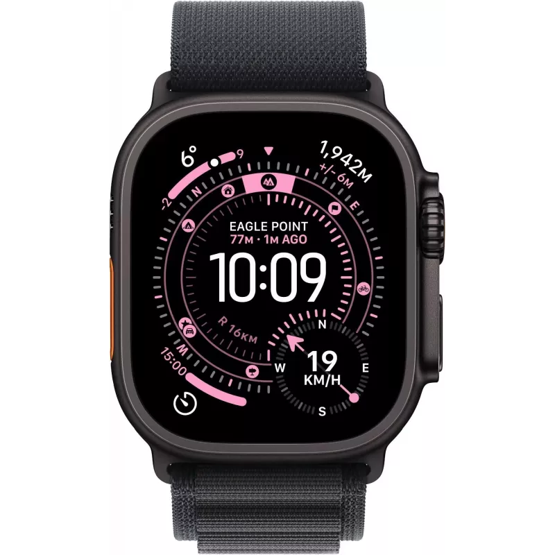 Apple Watch Ultra 3 GPS + Cellular 49mm musta titaanist korpusega ja musta Alpine Loop rihmaga - keskmine MF0V4QR/A