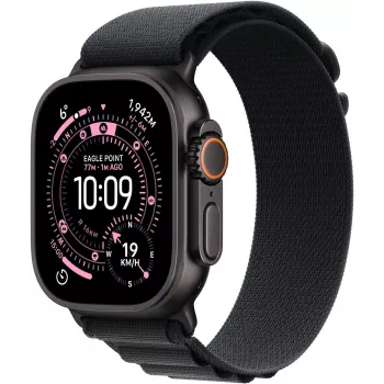 Apple Watch Ultra 3 GPS + Cellular 49mm musta titaanist korpusega ja musta Alpine Loop rihmaga - keskmine MF0V4QR/A