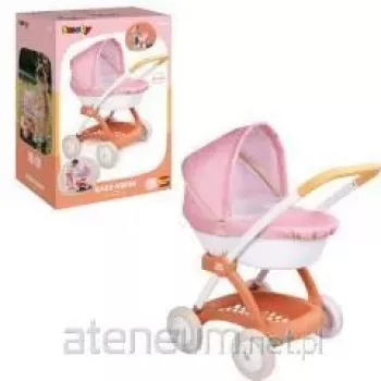 SMOBY Baby Nurse Stroller - Roosa ja hall nukukäru lastele alates 18 kuust