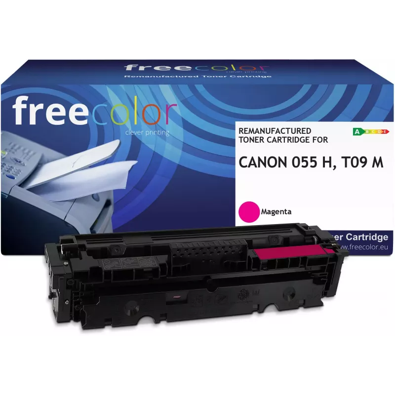 Freecolor taastatud toonerikassett, ühilduv Canon 055H Magenta 3018C002
