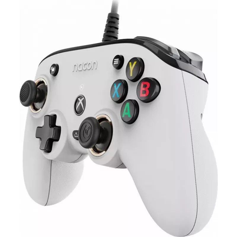 Nacon Compact Pro juhtmega kontroller Xbox Series X|S, Xbox One ja PC jaoks - Valge