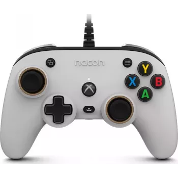 Nacon Compact Pro juhtmega kontroller Xbox Series X|S, Xbox One ja PC jaoks - Valge