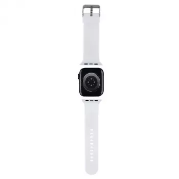 Karl Lagerfeld 3D Rubber Karl Head Apple Watch Rihm 38/40/41mm Valge