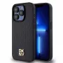 DKNY DKHMP15LPSHRPSK Kõvakest iPhone 15 Pro 6.1 inch musta nahamustriga monogrammi metalllogoga MagSafe