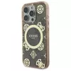 Guess GUHMP16LH4PYEEW Hardcase Apple iPhone 16 Pro 6,3 inch pruun Peony On 4G Background MagSafe
