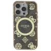 Guess GUHMP16LH4PYEEW Hardcase Apple iPhone 16 Pro 6,3 inch pruun Peony On 4G Background MagSafe