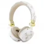 Guess 4G Triangle Round Shape - Juhtmeta On-Ear Bluetooth Kõrvaklapid ENC-ga (Valge)