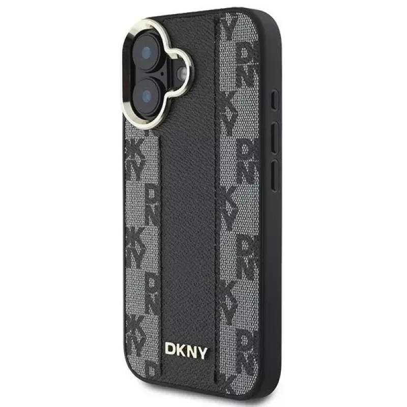 DKNY DKHMP16SPCPVSLK iPhone 16/16.1 kõva ümbris ruudumustriga MagSafe must