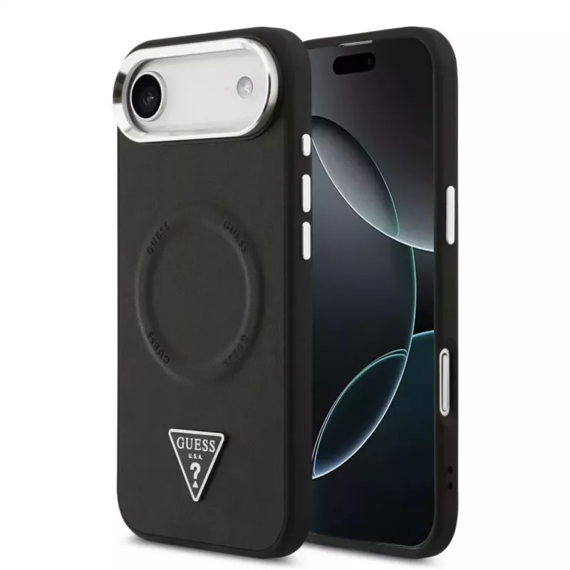 Guess Triangle Logo MagSafe Case for iPhone Air - Black