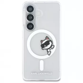 KARL LAGERFELD IML Peekaboo Choupette MagSafe Case for Samsung Galaxy S26, Transparent