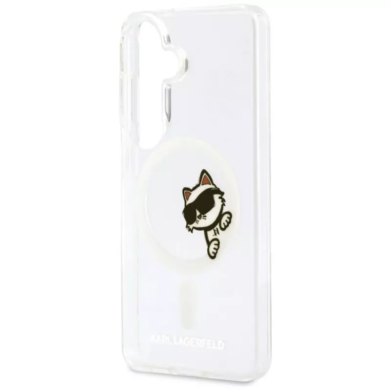 KARL LAGERFELD IML Peekaboo Choupette MagSafe Case for Samsung Galaxy S26, Transparent