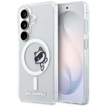 KARL LAGERFELD IML Peekaboo Choupette MagSafe Case for Samsung Galaxy S26, Transparent